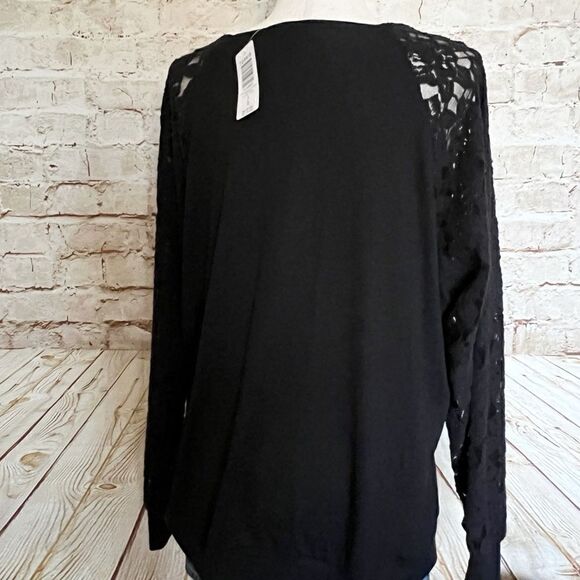 Torrid lace sleeve ribbed knit top - Picture 6 of 6